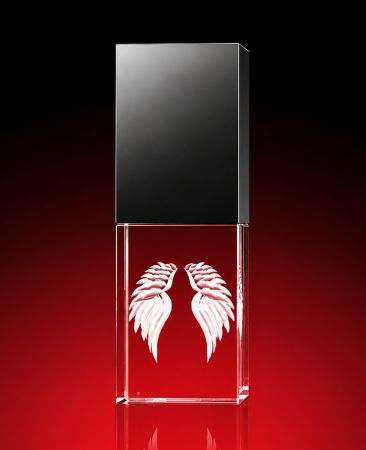 06_Flügel  - USB-Stick, LED weiß, 64 GB (18 x 30 x 10) mm_80